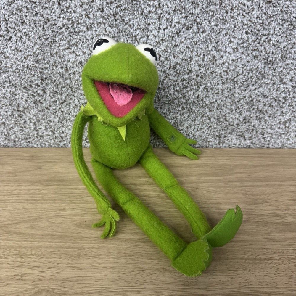 Vintage Kermit the Frog 1976 Fisher Price #850 Jim Henson Muppet Doll Plush